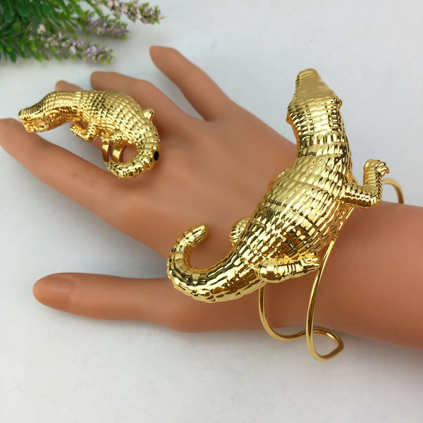 Brazalete con anilla, joyería brasileña para mujer