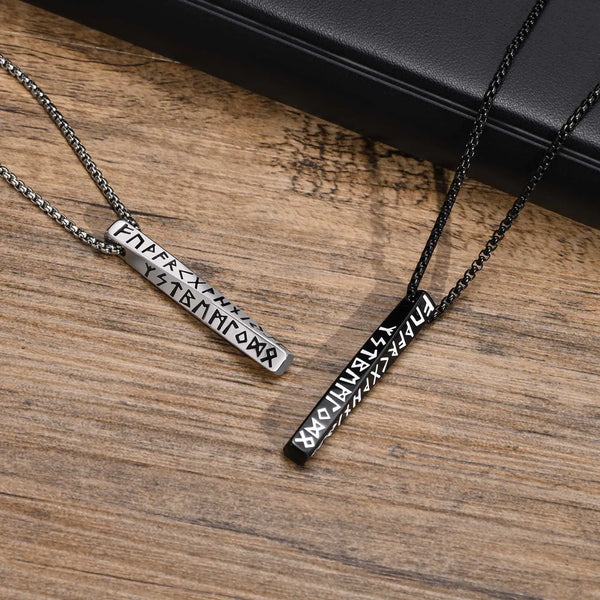 Collares con colgantes vikingos geométricos para hombre