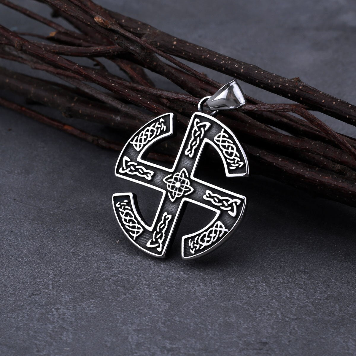 Stainless Steel Viking Slavic Rune Necklace Men's – Gofaer Finds store!