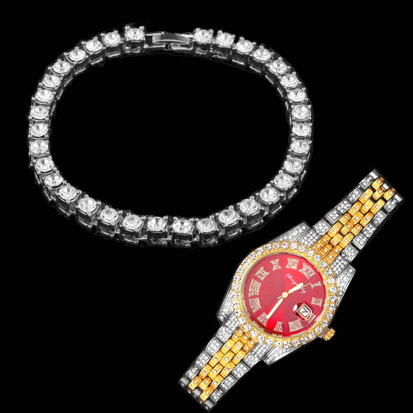 Luxury 4mm Cubic Zirconia Tennis Bracelets Iced Out Chain