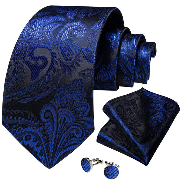 Corbatas de lujo azul real de 8 cm para hombre