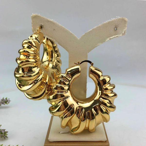 Pendientes grandes y llamativos, joyas brasileñas para mujer.