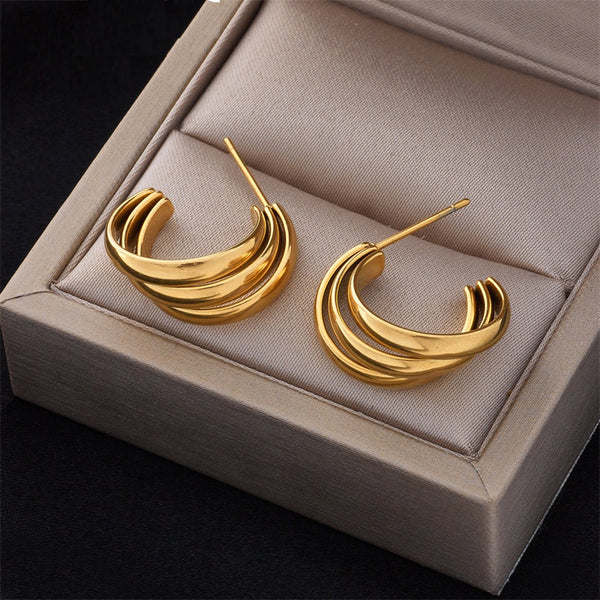 316L Stainless Steel Stud Earrings For Women