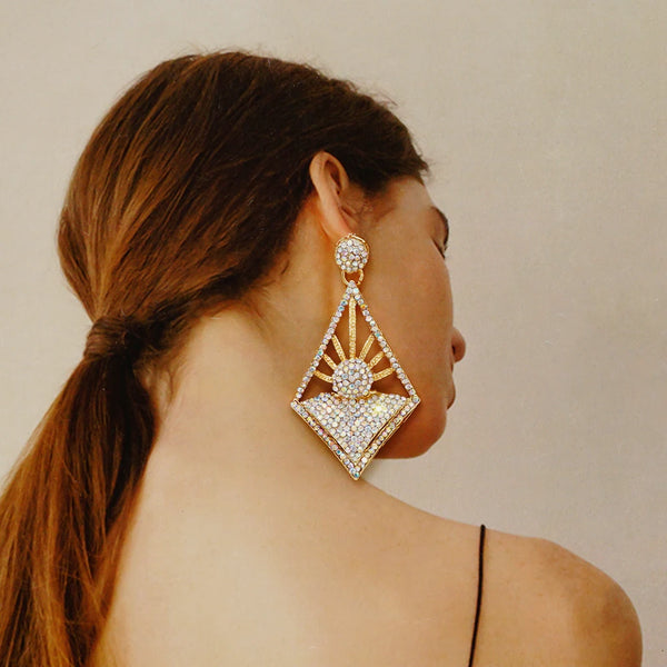Fashion  Africa Nigeria Drop Dangle Earrings Geometric Punk Round Earrings