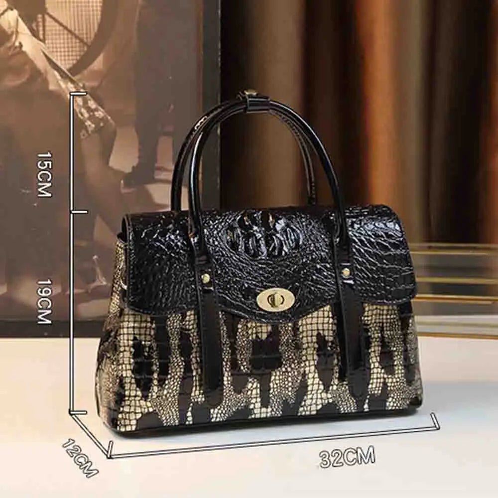 Luxury Crocodile Bags for Women Elegant Handbag and Purses Large Capacity Madam