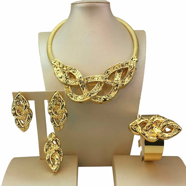Nuevos conjuntos de joyas brasileñas, joyas hechas a mano, joyas de alta calidad para mujeres.
