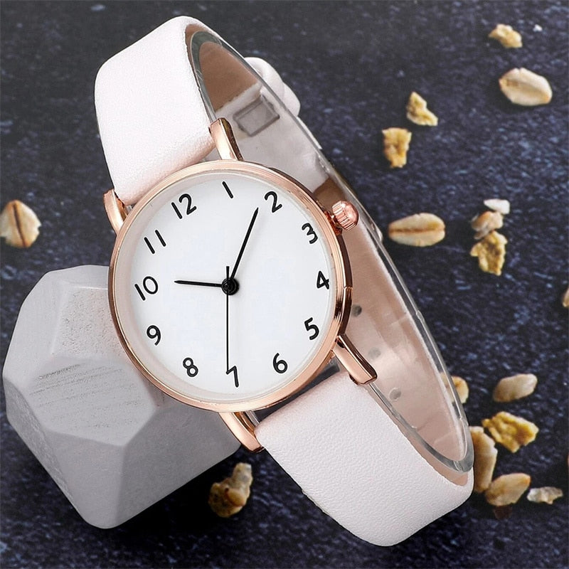 New Watch Women Fashion Casual Leather Belt Watches