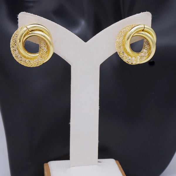 Fashion High Quality Copper Drop Earrings Gold Color Dangle Earrings For Women