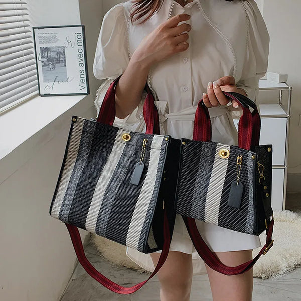 Bolso de mano portátil vintage, bolso bandolera de moda para mujer