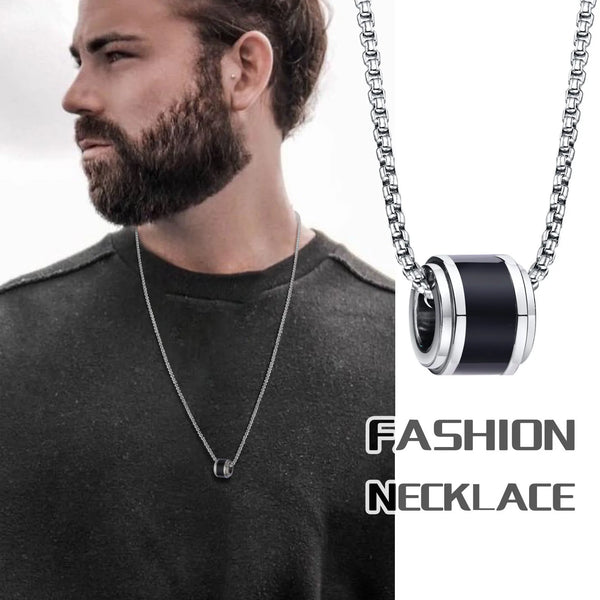 Collares de tubo geométricos elegantes para hombres, joyería de regalo