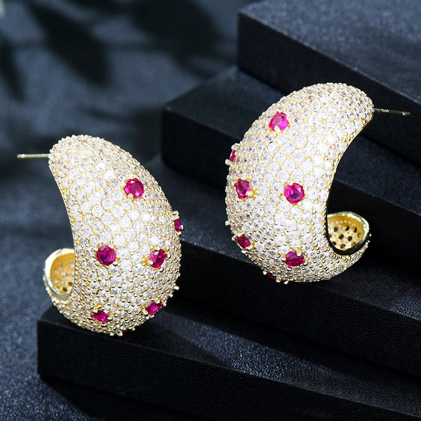 Gorgeous Drop Sweet Pendant Earrings For Women Bridal Wedding Daily Surper Jewelry