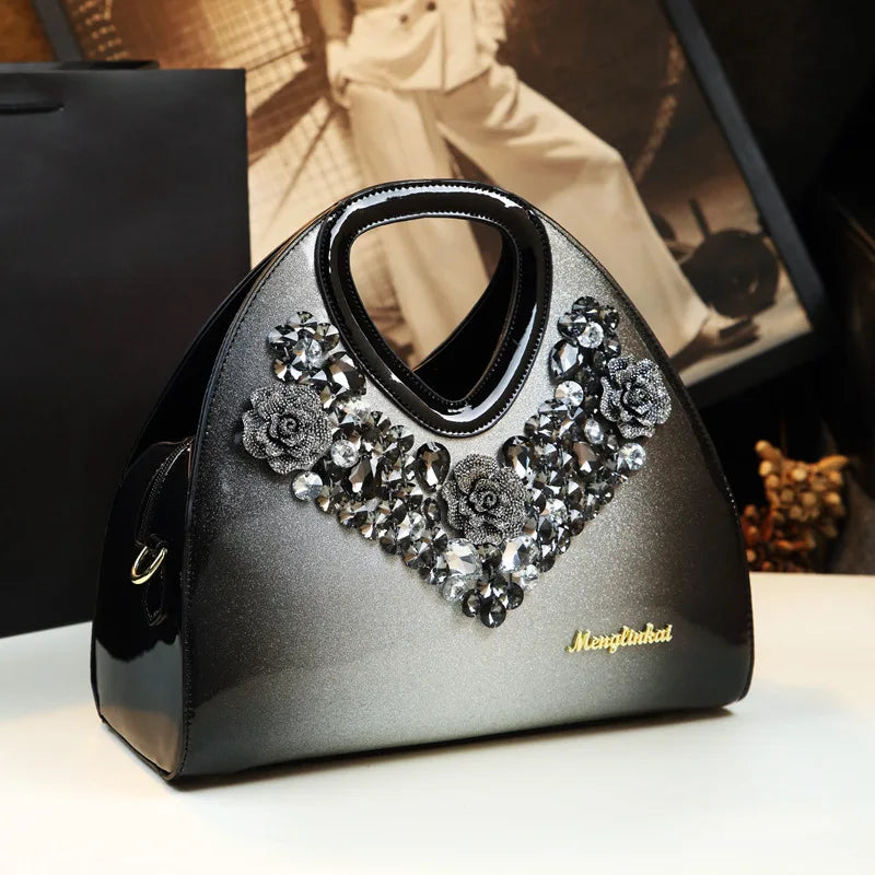 Fashionable Women Handbag Luxury Shine Diamonds Ladies Wedding Party All Match Shoulder Bags