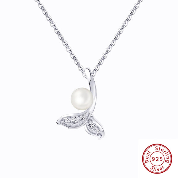 Gold 925 Sterling Silver Natural Pearl Earrings for Women