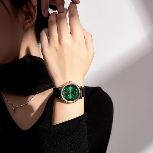 Relojes de pulsera de cuarzo de lujo para mujer, de alta calidad, resistentes al agua