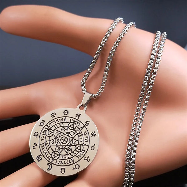 Collar de constelación de estrellas y adivinación de brujería para mujer/yo
