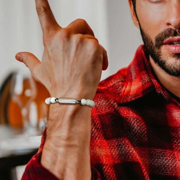Men Bracelet, Urn Beaded Bracelets