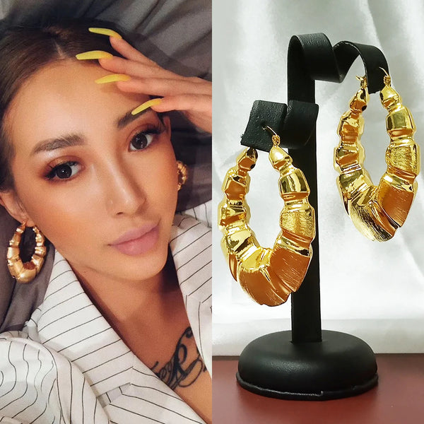 Copper Gold Color Earrings Jewelry Hot Design For African Women