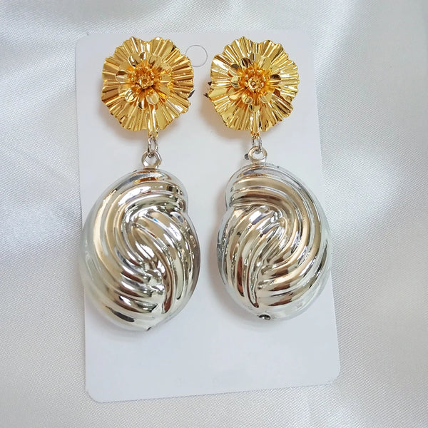 Trendy Gold Color Dangle Earrings For Women Women