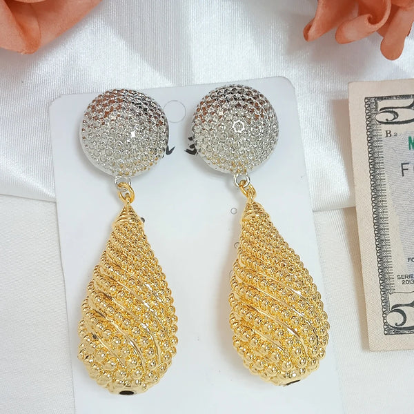 Copper Drop Earrings For women
