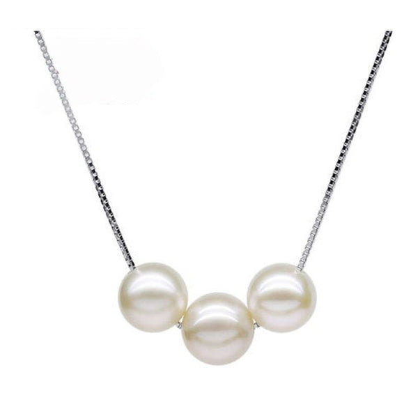 Collar de perlas, joyería de perlas, gargantilla de perlas naturales de agua dulce, colgantes