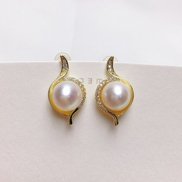 New Pearl Earrings 14k Gold Plating Women