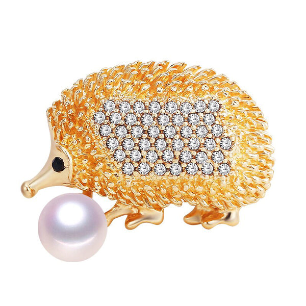 High Quality Natural Freshwater Pearl Brooch Pearl Hedgehog Brooch
