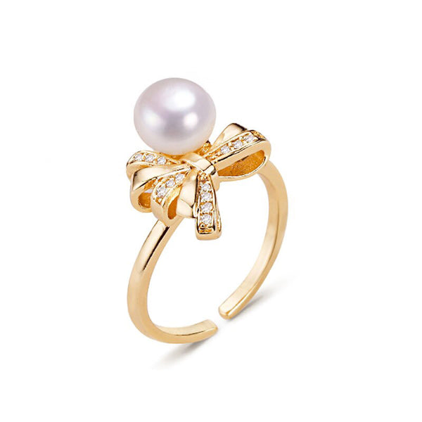Anillo de perla natural 100% real