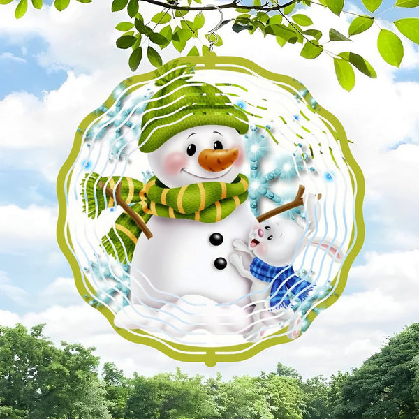 Funky Home Decor: Friends Snowman Wind Chimes ，Home Decor Wind Chimes for Homes, Bars, Offices, Man Caves, Garages, And Living Rooms. Also Makes A Great Gift. Style 10*10in（25*25cm）