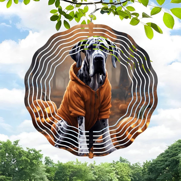 Funky Home Decor: Hallo-ween Great Dane Dog Wind Chimes ,Dog Lover Wind Chimes  for Homes, Bars, Offices, Man Caves, Garages, And Living Rooms. .Also Makes A Great Gift._副本 Style 10*10in（25*25cm）