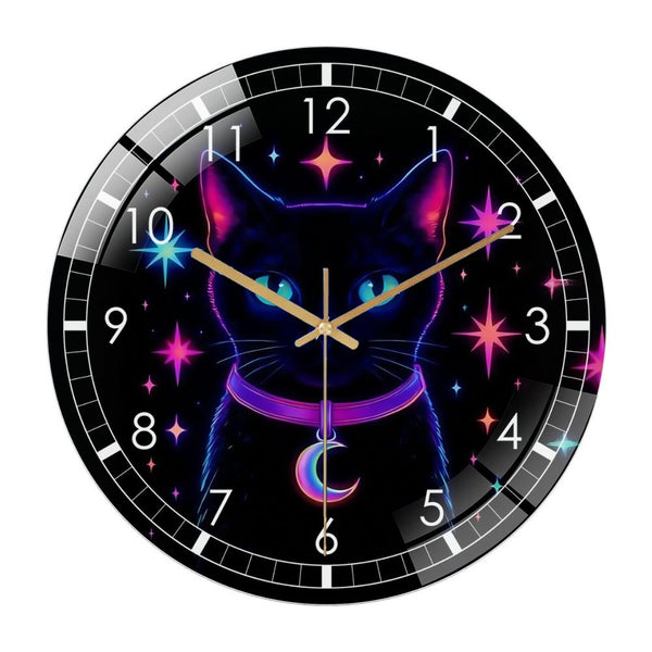 Decor Wall Clock: “Midnight” Glow in The Dark Style Wall Art Decor Wall Clock for Homes, Bars, Offices, Man Caves, Garages, And Living Rooms .Also Makes A Great Gift. Style 12×12inch(30×30cm)