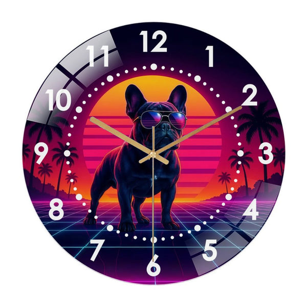 Decor Wall Clock: Mountain Bike-  Sport Glass Wall Clock ,Bicycle Wall Deco Wall Clock for Home Decor, Christmas Gift . Game Room, Man Cave, Party Decor, Bicycle Decor Rider Decoration