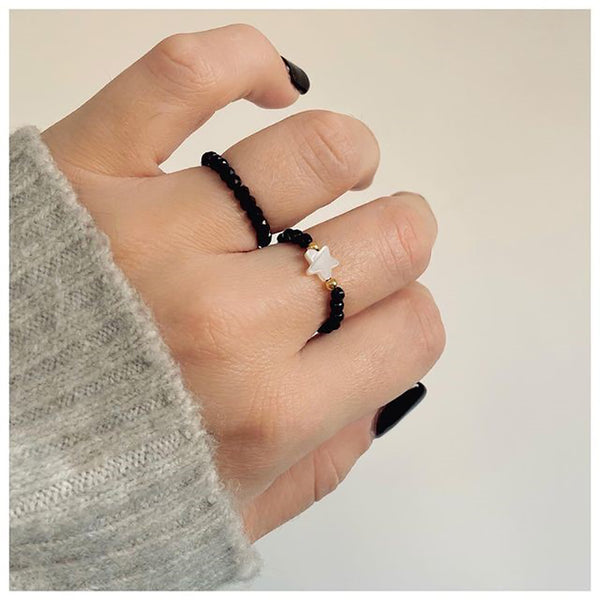 Anillo de fiesta hipérbole color plata y oro rosa