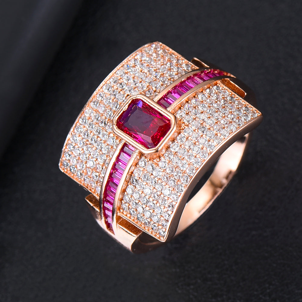 Monaco Design Luxury Statement Stackable Ring For Women