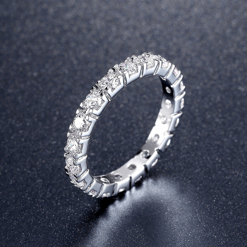 Gothic Skull Hand Holding Peach Heart Zircon Ring