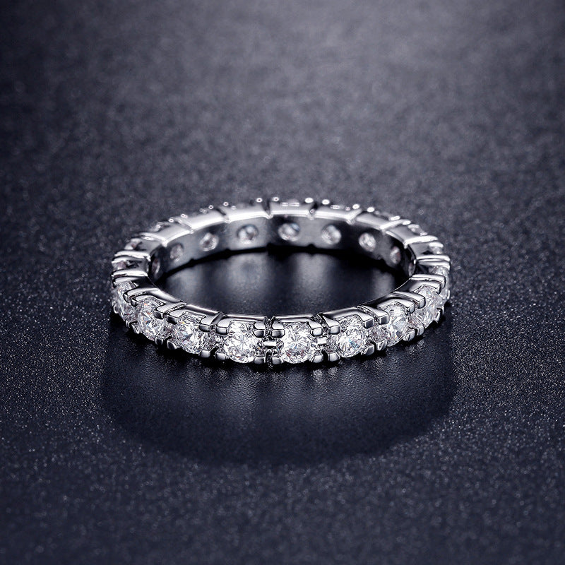 Gothic Skull Hand Holding Peach Heart Zircon Ring