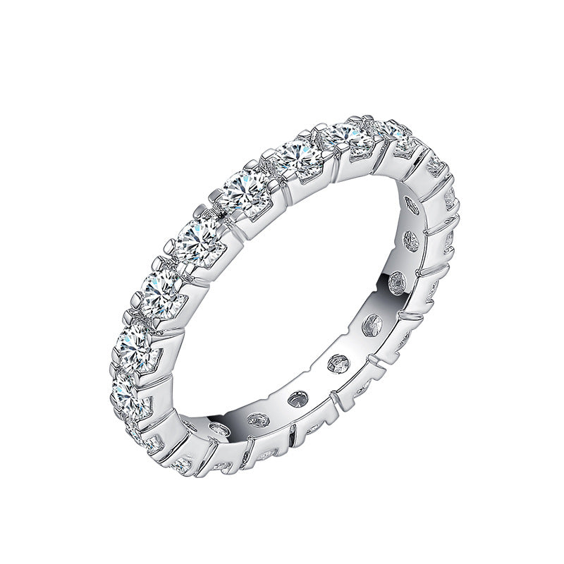 Gothic Skull Hand Holding Peach Heart Zircon Ring