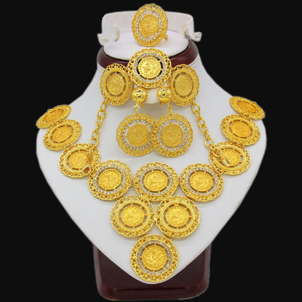 Turkey Coin Necklace/Earring/Ring/Bracelet Jewelry Sets