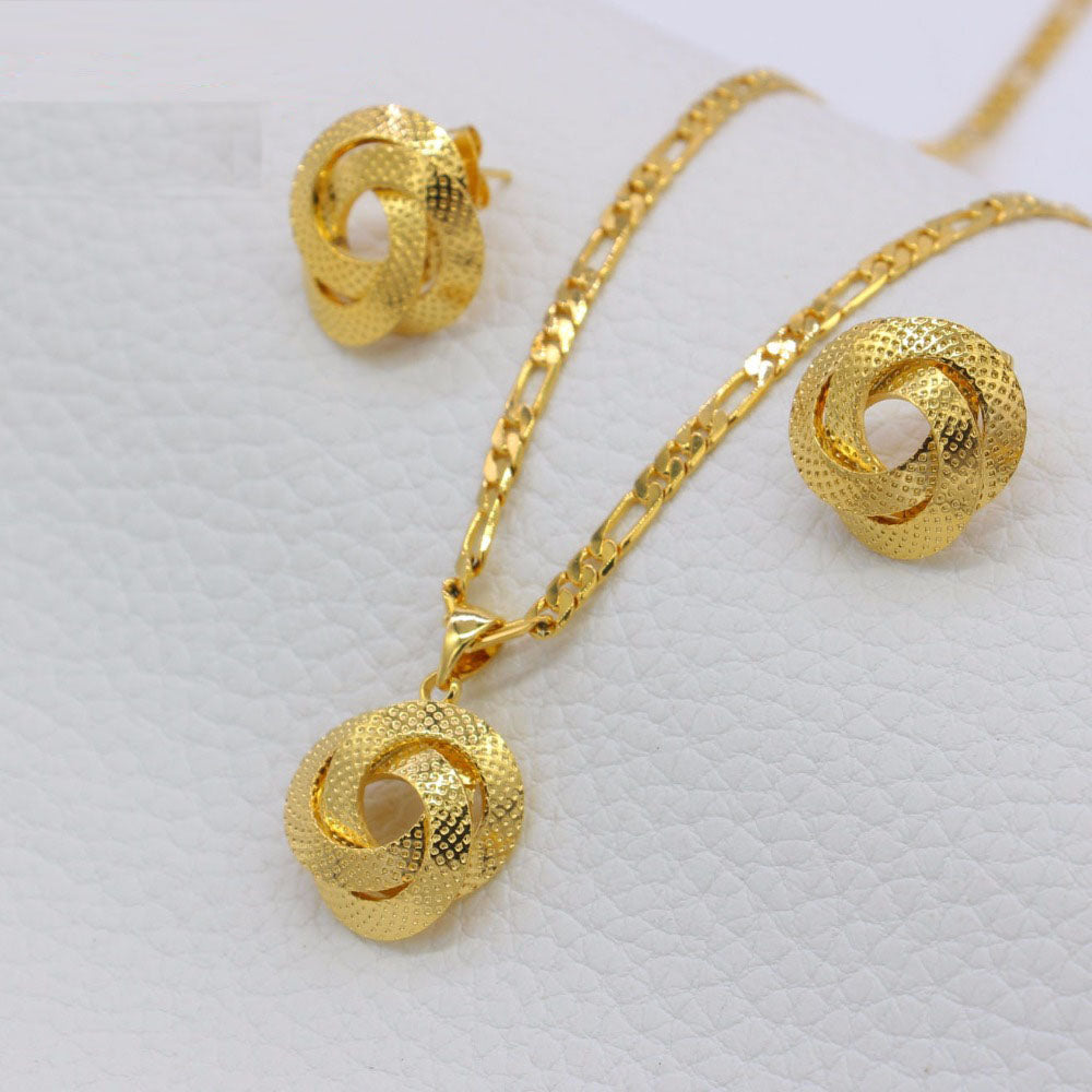 Dubai Necklace/Earrings/Pendant Jewelry Set