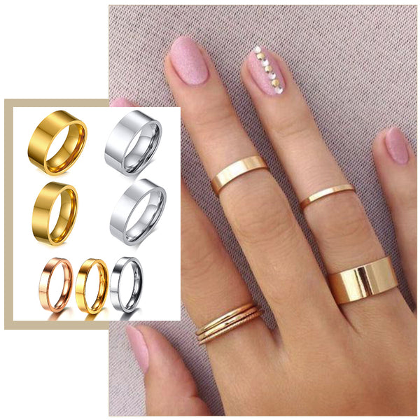 Anillos de boda minimalistas y sencillos para mujer