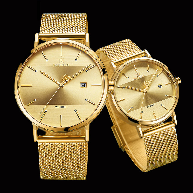Couple  Luxury Quartz  Female Waterproof Lovers Gift Watch