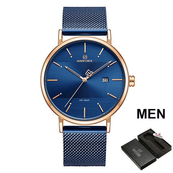 Couple  Luxury Quartz  Female Waterproof Lovers Gift Watch