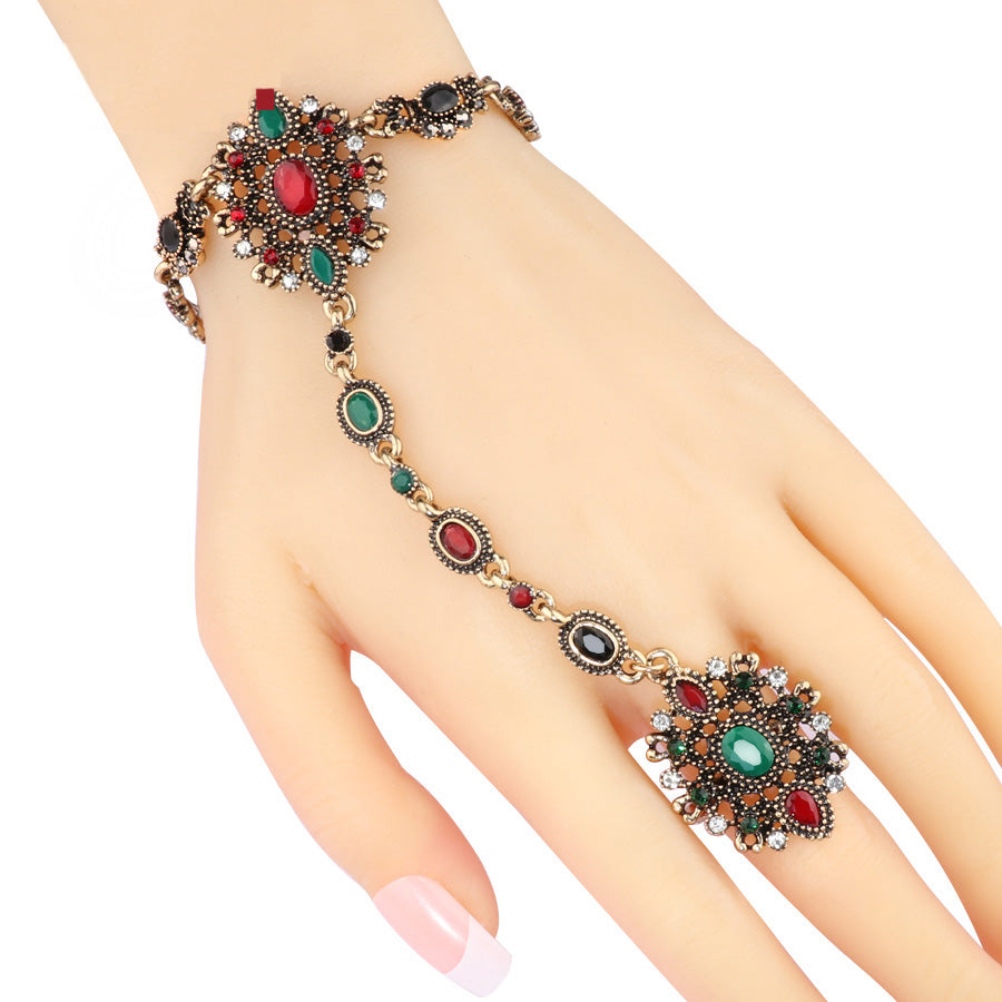Unique Bracelet link Ring Turkish Jewelry Set