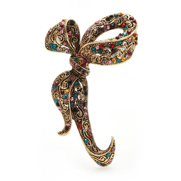 Broches de lazo vintage para mujer