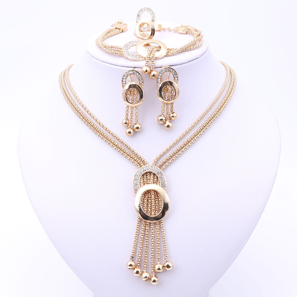 Women Bridal Fine Crystal African Beads Jewelry Sets