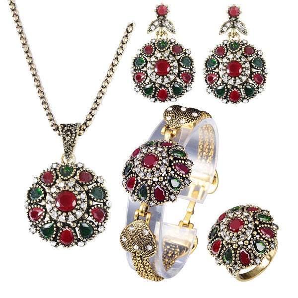 Vintage Rhinestone Bridal Necklace Sets