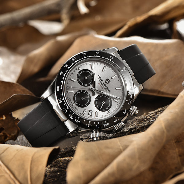 Quartz Automatic Date Wristwatch Silica gel Waterproof Sport Chronograph Clock