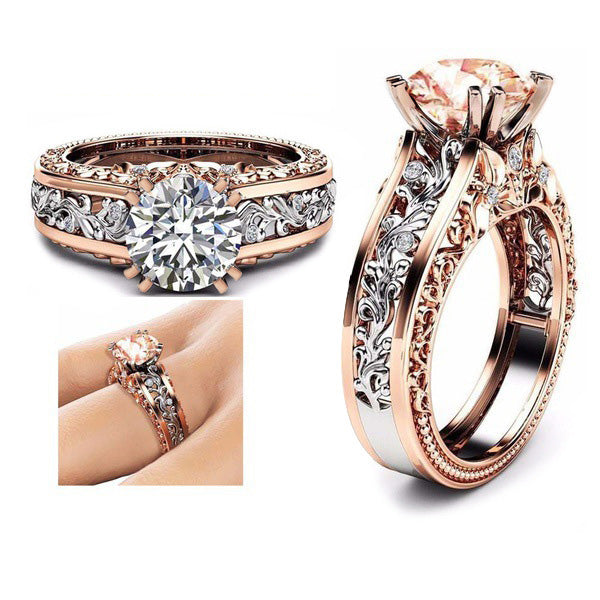 Anillo de flores de lujo para mujer