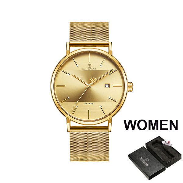 Couple  Luxury Quartz  Female Waterproof Lovers Gift Watch
