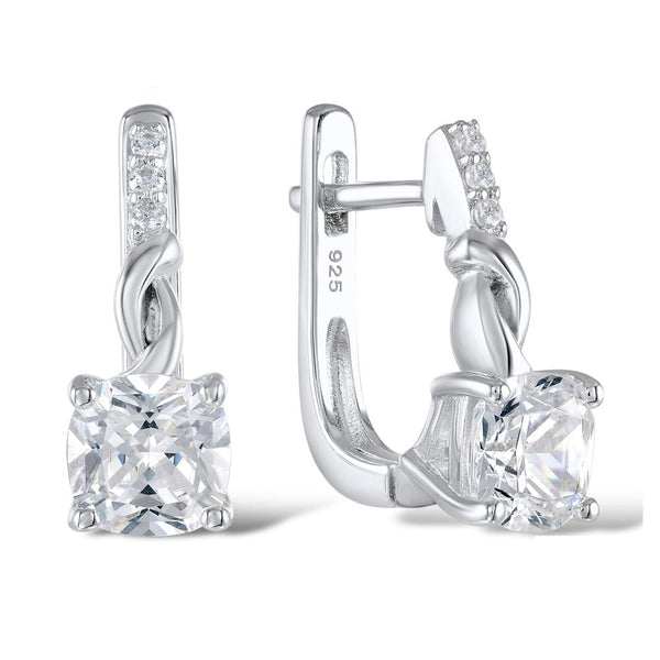 Pendientes de plata 925 con circonitas cúbicas