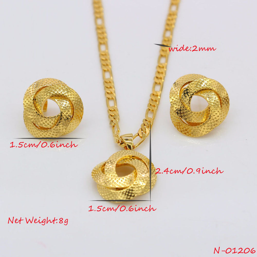 Dubai Necklace/Earrings/Pendant Jewelry Set